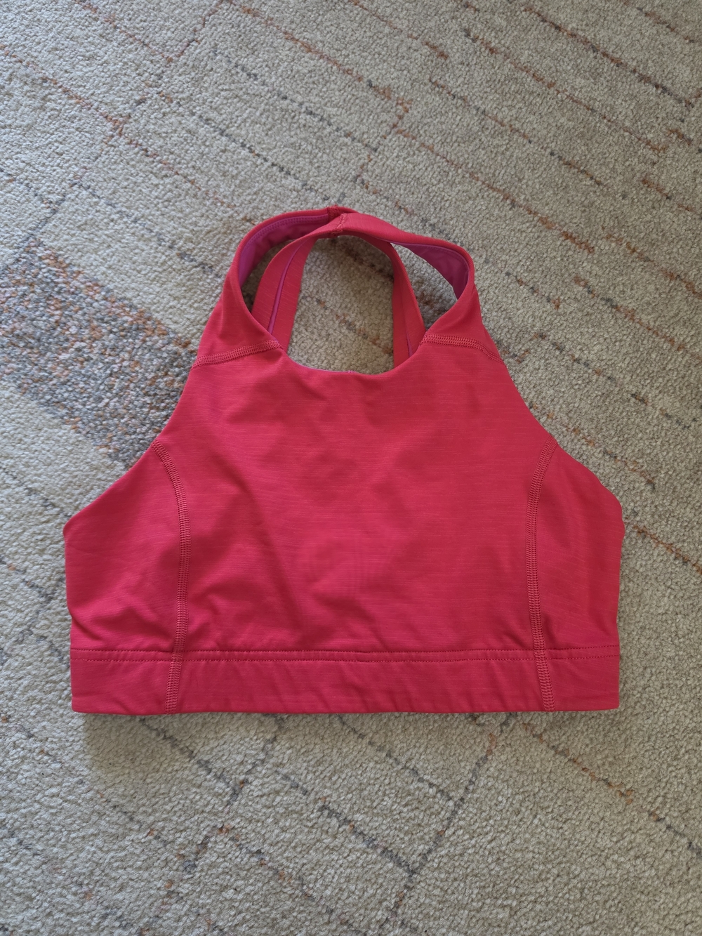Outdoor Voices Doing Things Bra Red Size Sm Support Racerback Sports Bra